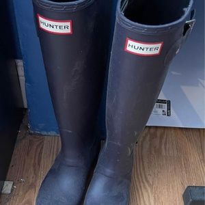 Purple Hunter Boots Size 6